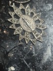VINTAGE Miraculous Medal Sterling Silver Marcasite Religious Pendant W/chain  — photo 7