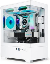 Micro ATX PC Case White 3 PWM ARGB Fans Type C