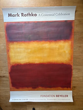 Mark Rothko 2004 Fondation Beyeler Exhibition Poster - Rare