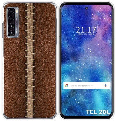 Funda Gel Tpu Für TCL 20L / 20L+ Design Leder 01 Zeichnungen