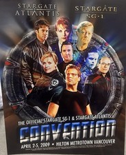 Stargate SG-1 & Atlantis Official Convention Poster 2009 Vancouver