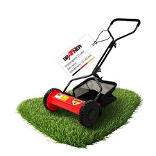 Grafner Spindelmäher Rasenmäher Handmäher 350mm Schnittbreite 20L Fangkorb Rasen