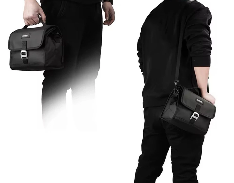 Folding Bike Bag Multi-functional with Rain Cover for Brompton Bike Black - Image 3 of 4