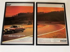 FRAMED Original 1985 SD1 Rover Vitesse Magazine Advert Poster Garage Retro