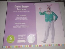 Easter Bunny Costume 6 Piece Adult Standard OSFA Cosplay Easter Costume NEW 