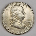 1950 D Franklin Half Dollar - Silver - AU - Almost Uncirculated  Denver
