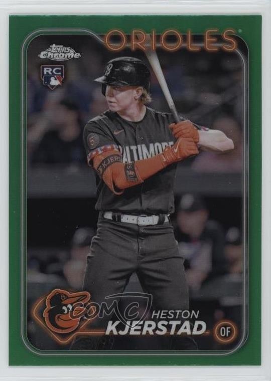 2024 Topps Chrome Green Refractor /99 Heston Kjerstad #142 s5q