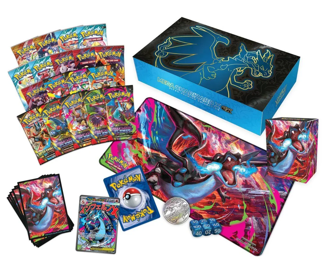 Pokemon Center Mega Charizard X ex Ultra-Premium Collection | eBay