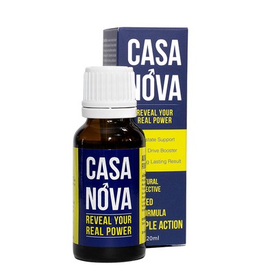 CasaNova Drops, 20ml, All-Natural, Energy & Vitality Booster for men