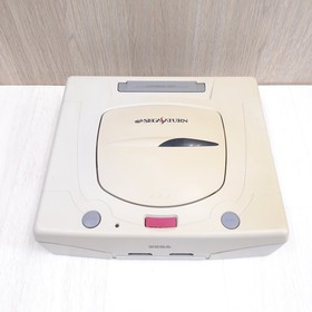 Sega Saturn white Console with 2 Virtua Gun controllers & 5 games Japanese