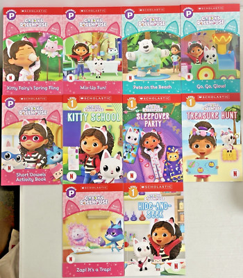 Gabby's Dollhouse Scholastic Level 1 Reader Collection 10 Books NEW