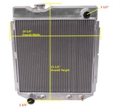 3row Aluminum Radiator For 1960-1966 Ford Mustangmercury Cometfalconeconoline 3row Aluminum Radiator For 1960-1966 Ford Mustangmercury Cometfalconeconoline