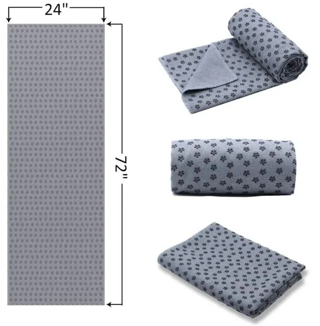 Non-Slip Microfiber Yoga Mat Towel - 3 Colors, Easy Wash & Free Shipping