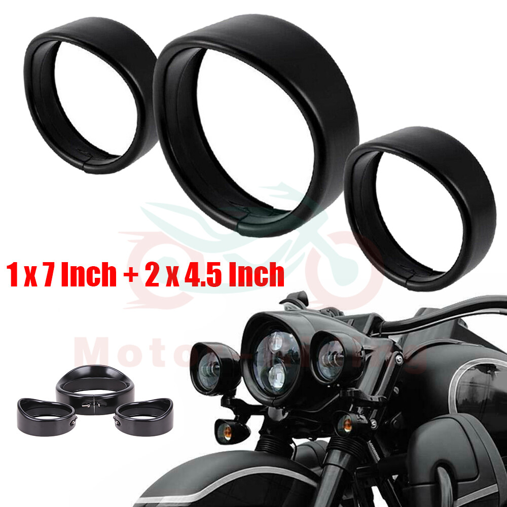 ハーレーダビットソン　passin lamp
trim ring Amazon.com: New 7 inch Motorcycle LED Headlight 4.5