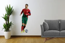 Cristiano Ronaldo Wall Sticker | Portugal Removable Vinyl Soccer Decal Decor P2