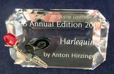 Swarovski Vintage SCS 2001 Annual Edition Harlequin Title Plaque Trademark NIB