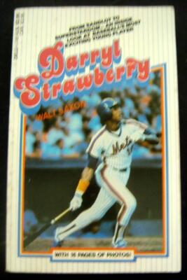 Darryl STRAWBERRY NY METS Baseball BOOK by Saxon 1985 1st Print Paperback