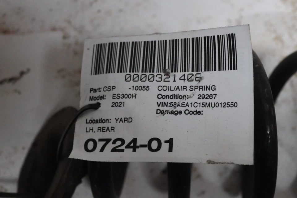 2019-2023 LEXUS ES300H 后部左侧悬浮线圈弹簧原始设备制造商 — 第 2/2 张图片