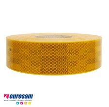 3M NASTRO ADESIVO GIALLO OMOLOGATO RIFLETTENTE CATARIFRANGENTE CAMION,5 METRI