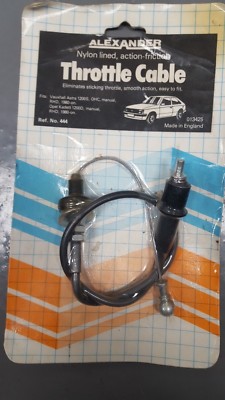 437 NUOVO Alexander Acceleratore Cavo VAUXHALL CHEVETTE CHEVANNE 1980 su