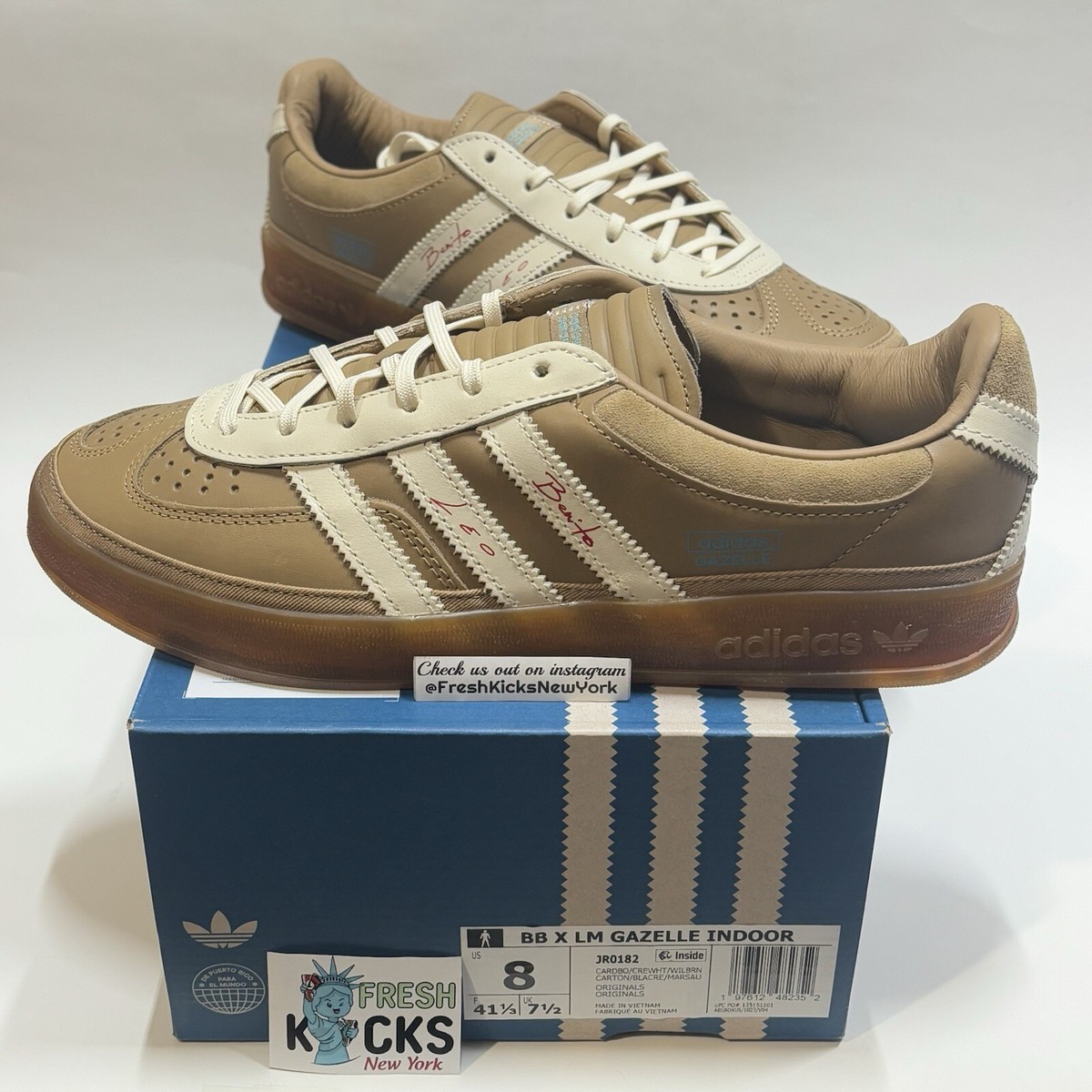 Adidas Gazelle Indoor Bad Bunny Lionel Messi La Voz De Los Fan Men Size  JR0182