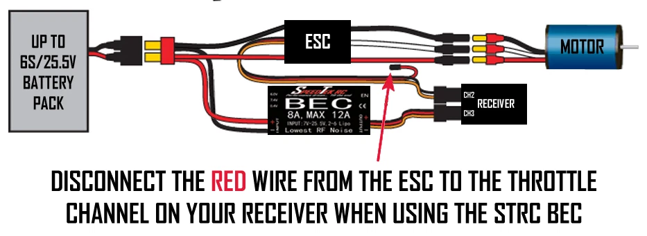 SpeedTek RC 12 Amp Adustable BEC - Image 2 of 3