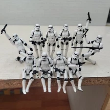 10pcs 3.75" Star Wars Stormtroopers Full Articulated Action Figure + 11 Blasters