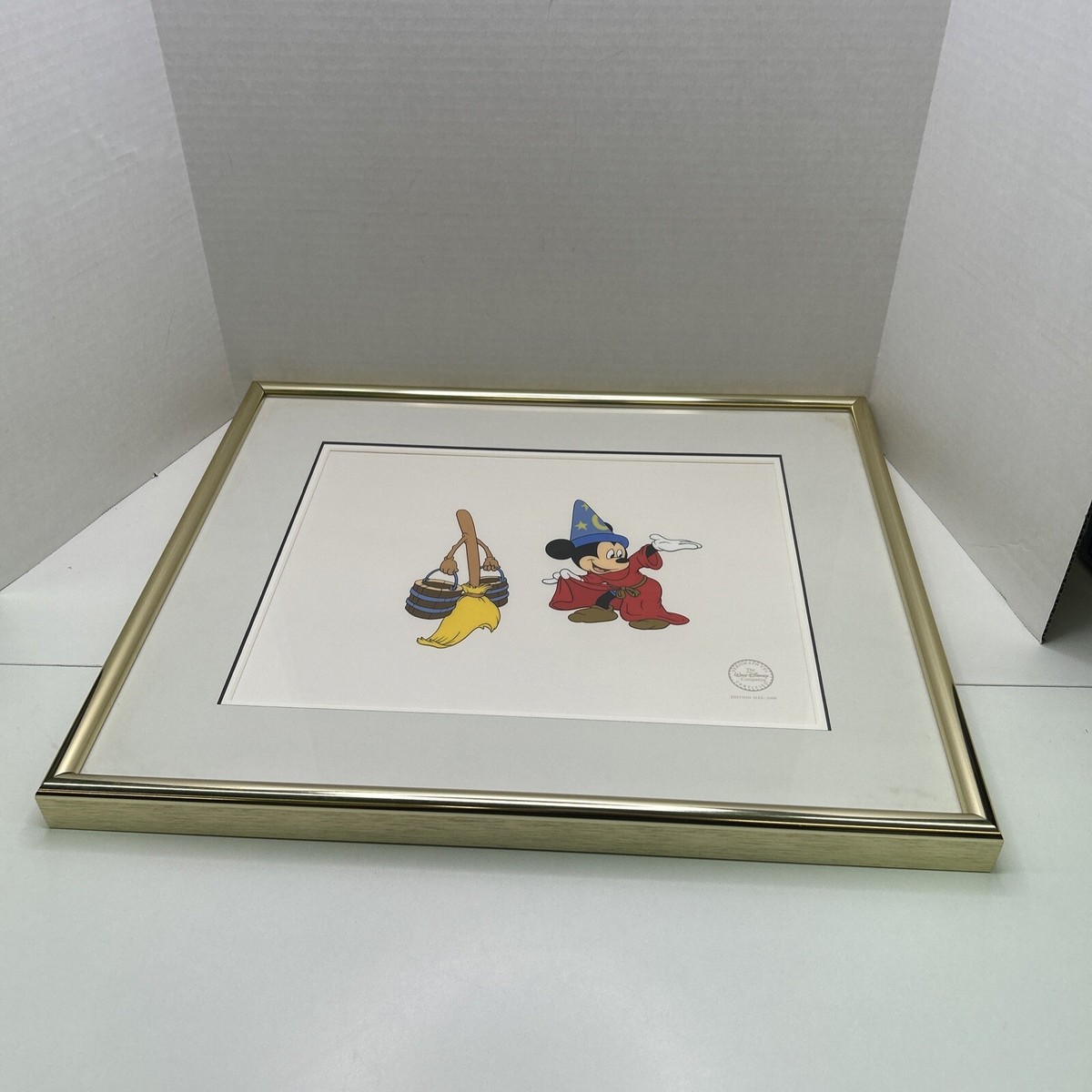 Fantasia Sorcerer's Apprentice 1990 Framed Disney Serigraph 2500