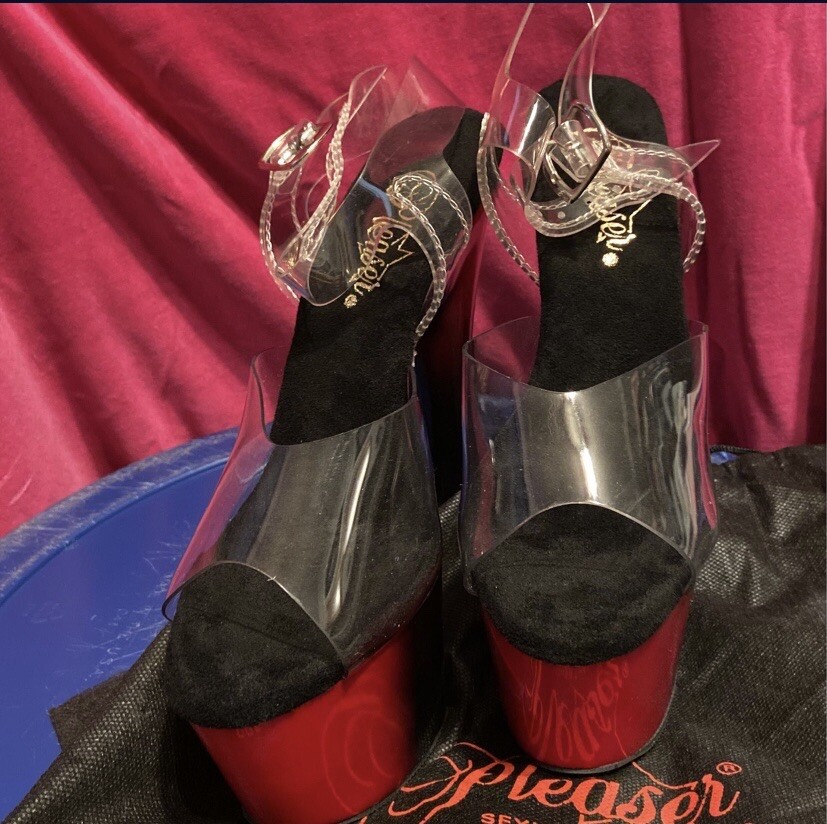 pleaser pole dance shoes size 6 eBay