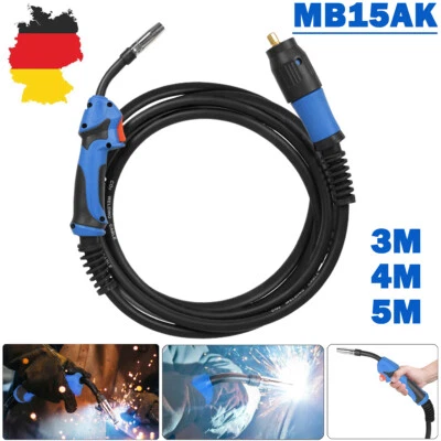 MARKENLOS (无品牌) Schlauchpaket MB15 3/4/5m MIG/MAG Brenner Schutzgas Schweißen Zentralanschluss