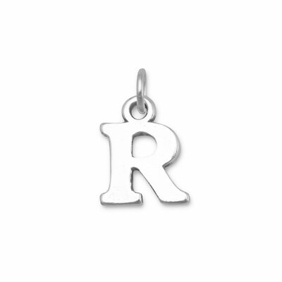 Sterling Silber oxidiert ''R'' Charm