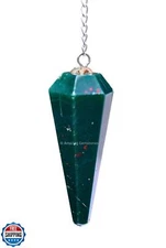 Bloodstone Crystal Pendulum for Divination - Certified Dowsing Crystals and H