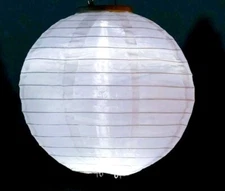 LG INC. Solar Powered Lantern - Home Garden 10 Inch Glow Nylon Solar Lantern NEW