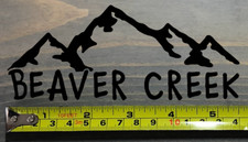 Beaver Creek Decal Sticker 5.5" Colorado Ski Mountain Vail Breckenridge Black