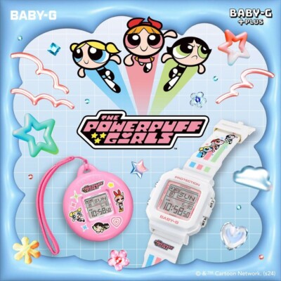THE POWERPUFF GIRLS コラボ BGD-10KPP-7JR Casio BABY-G＋PLUS THE POWERPUFF GIRLS BGD-10KPP-7JR Women Watch