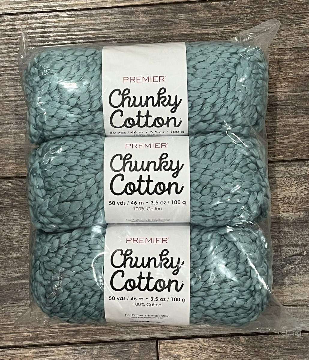 Premier Yarns Chunky Cotton Yarn-Teal (Pack of 3)