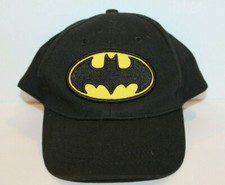 Batman DC Comics Youth Hat/Cap Black Size Adjustable Strap Curved Bill RN14750