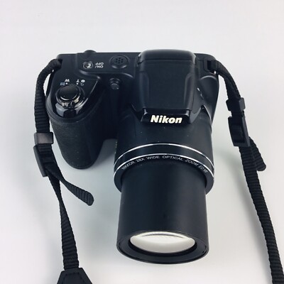 Nikon COOLPIX L340 Digital Camera 20.2MP 28x Opt Zoom For Parts Or