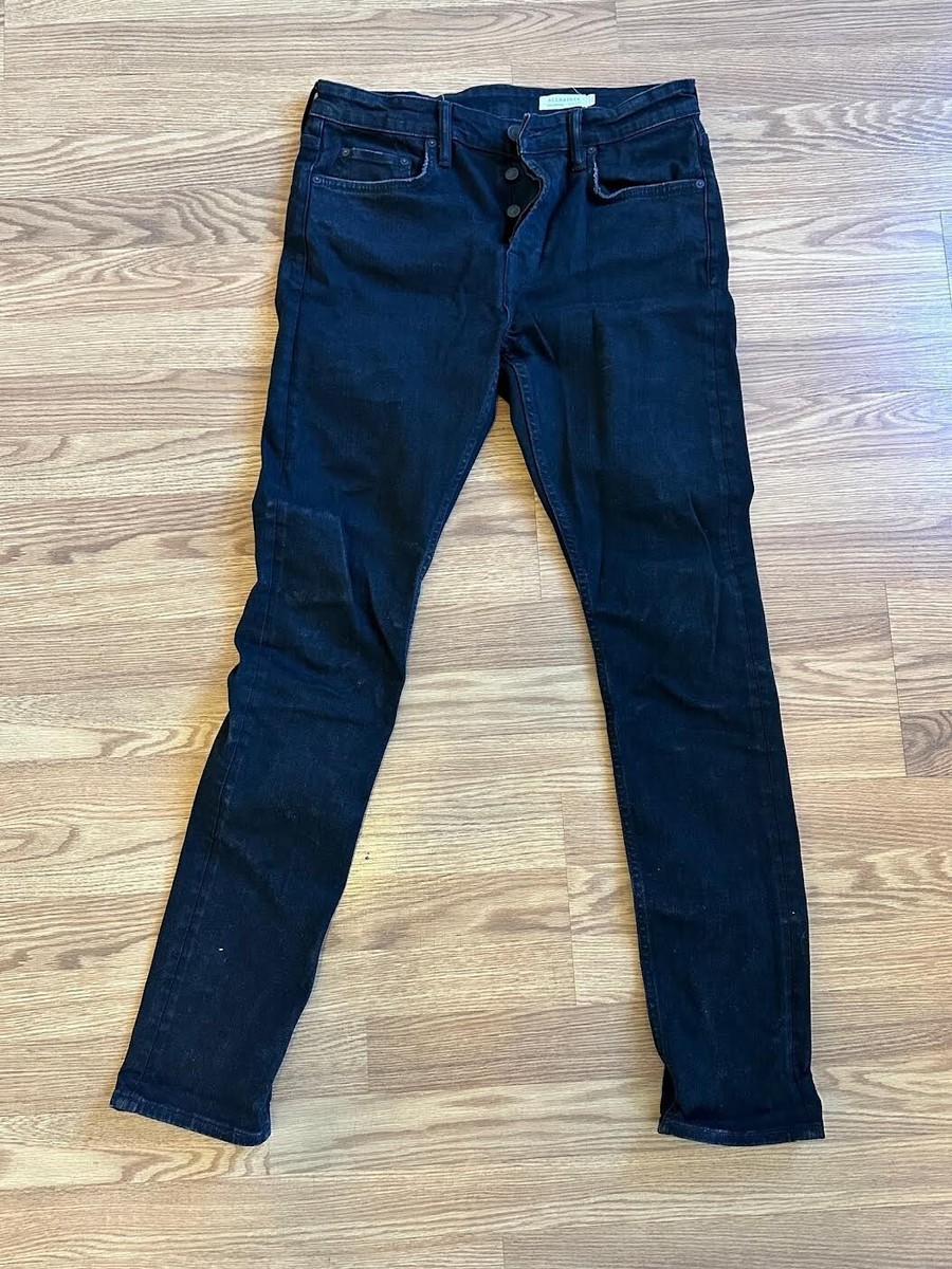 cigarette skinny fit stretch denim jeans All Saints Cigarette Skinny Fit Stretch Denim Jeans in Black size W30 L32