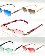 HIP HOP MEN SUNGLASSES GOLD SILVER SQUARE SHADES EYE GLASSES SOPHISTICATED NEW