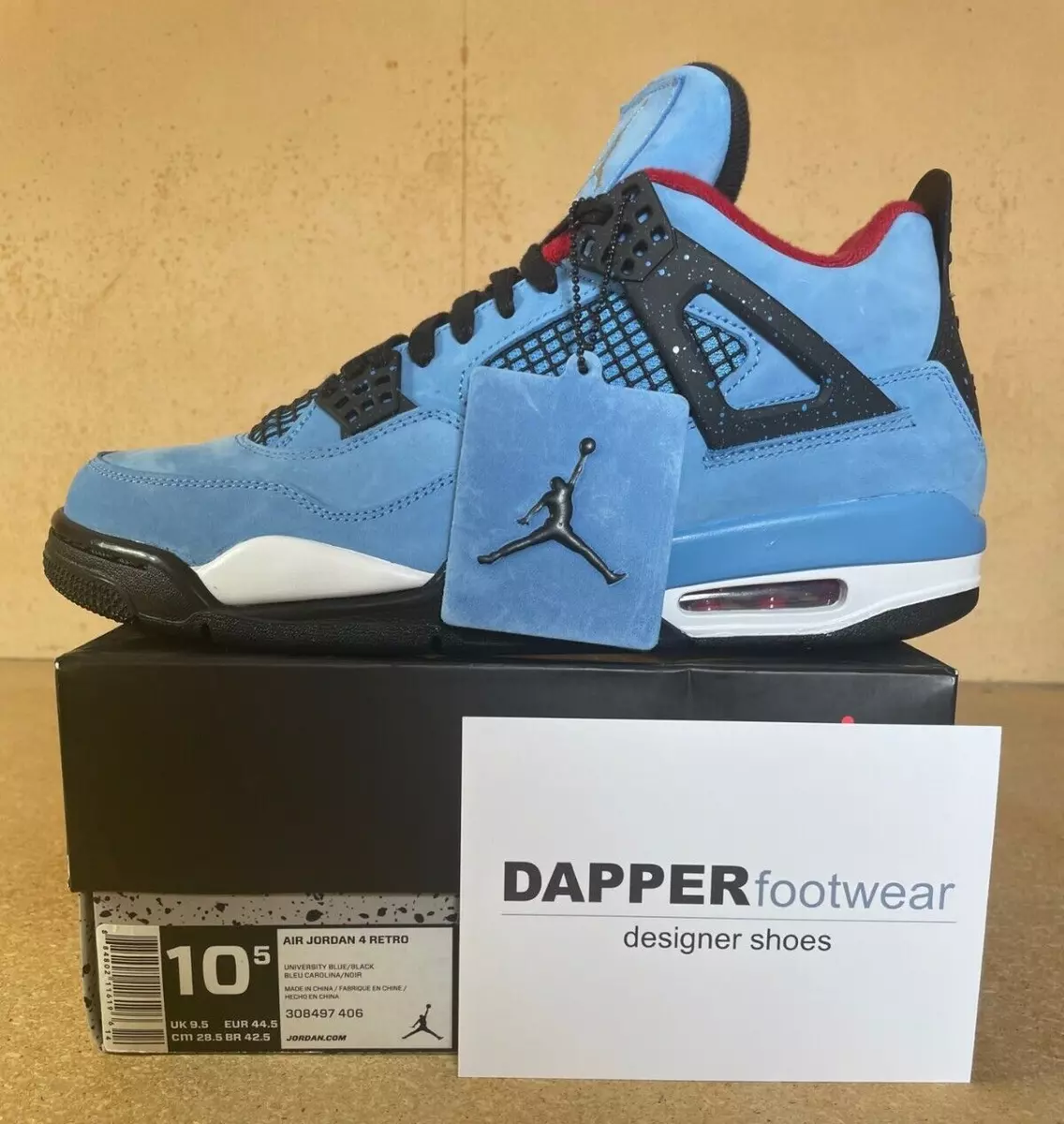 Jordan 4 outlet travis scott box