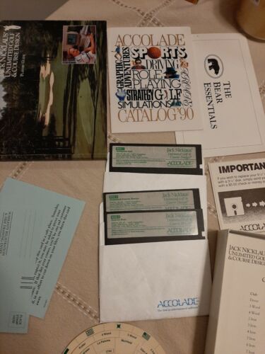 Jack Nicklaus Unlimited Golf & Course Design Accolade PC 1990 5.25 Floppy disk - Picture 3 of 11