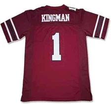 Movie D Rock Johnson Joe Kingman #1 Football Jersey Red Stitched Custom
