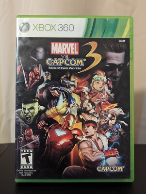 Marvel vs. Capcom 3: Fate of Two Worlds (Xbox 360, 2011) Complete w/ Manual CIB