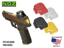 NDZ Sig P365, XL, Fuse, X Macro, AXG Slide Cover Back Plate Aluminum Aspis