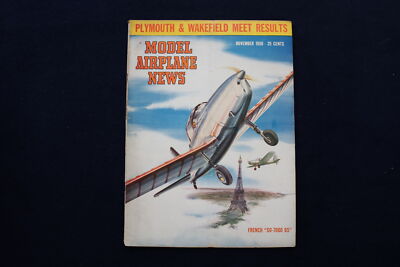 1950 NOVEMBER MODEL AIRPLANE NEWS MAGAZINE - FRENCH ''SO-7060 65'' COVER - E 11491