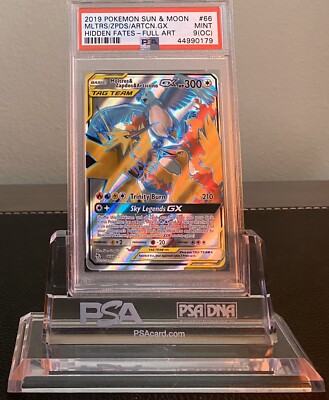 2019 PSA 9 POKÉMON SUN & MOON HIDDEN FATES MOLTRES/ZAPDOS/ARTICUNO