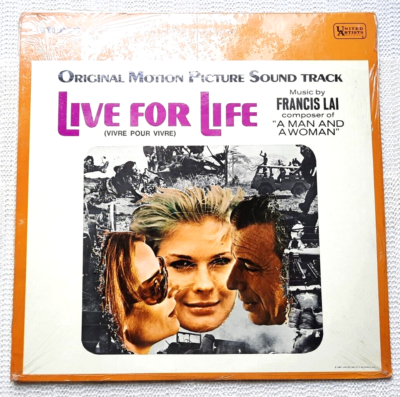 #ad LIVE FOR LIFE Movie Soundtrack vinyl album United Artists 1967 Francis Lai $7.50