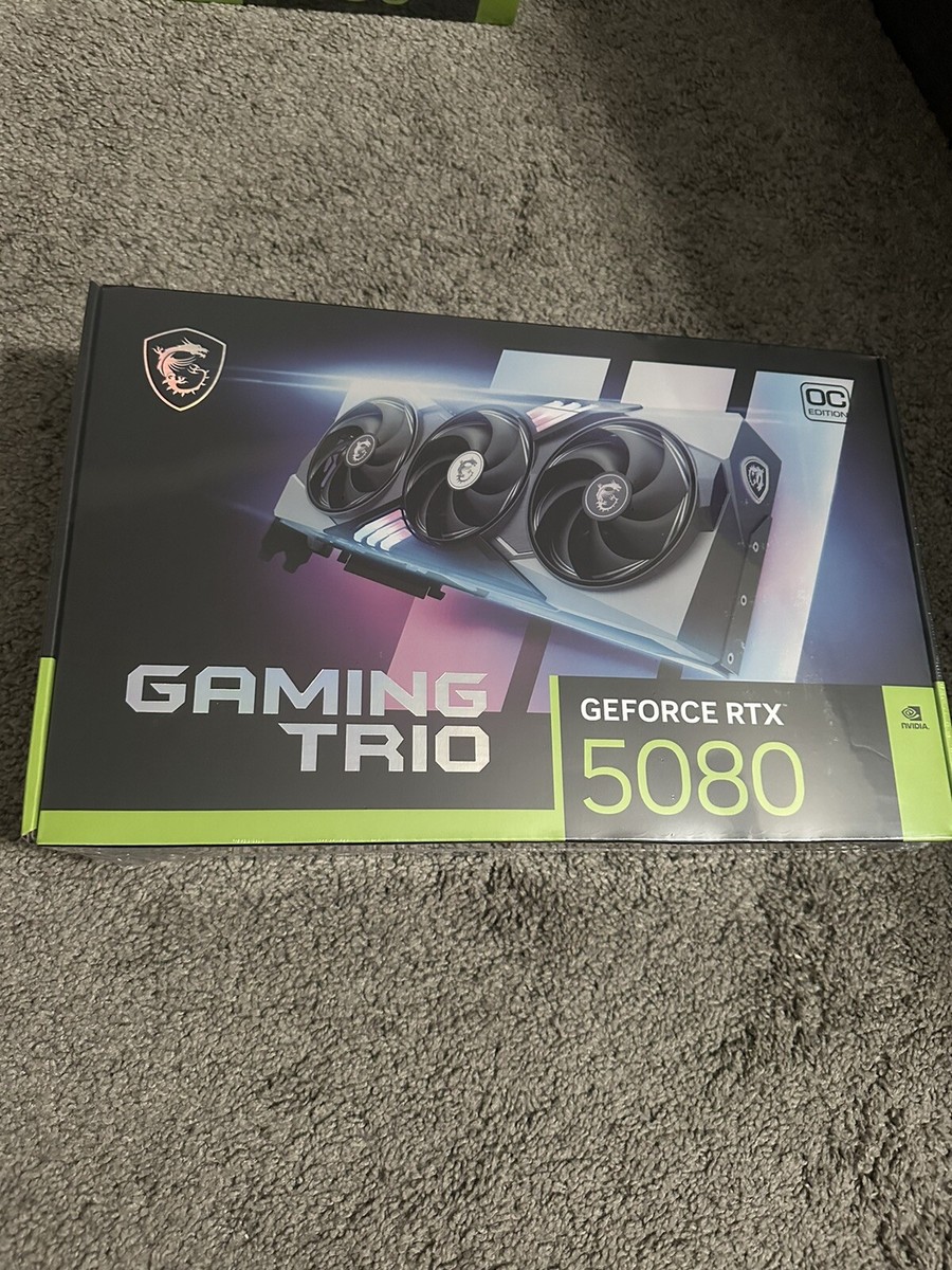 MSI NVIDIA GeForce RTX 5080 GAMING TRIO Overclocked Triple MSI NVIDIA GeForce RTX 5080 GAMING TRIO Overclocked Triple