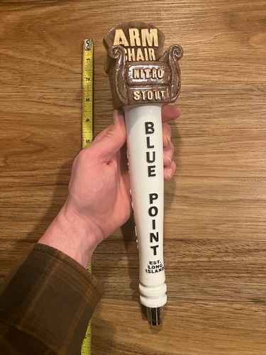 Blue Point Beer Tap Handle Knob Topper Bar Keg Brewing Armchair Nitro Stout - Picture 5 of 11
